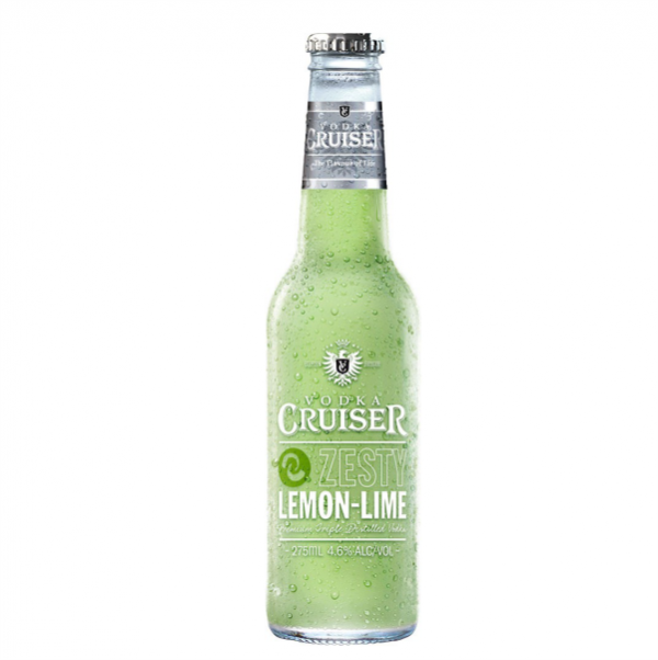 Rượu Trái Cây Vodka Cruiser Zesty Lemon & Lime 4,6% – Chai 275ml – Thùng 24 Chai