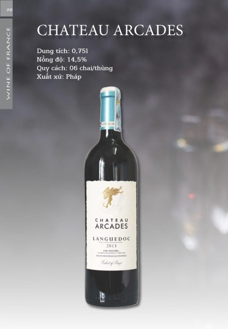 Rượu Vang Chateau Arcades Languedoc 750ml