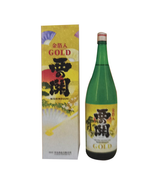 Rượu Sake Nishino Seki Gold Leaf 1.8 L – Lá Vàng